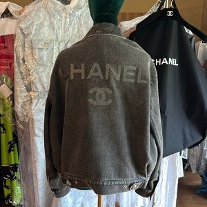 Authentic Chanel 23C Denim Jacket Size 34